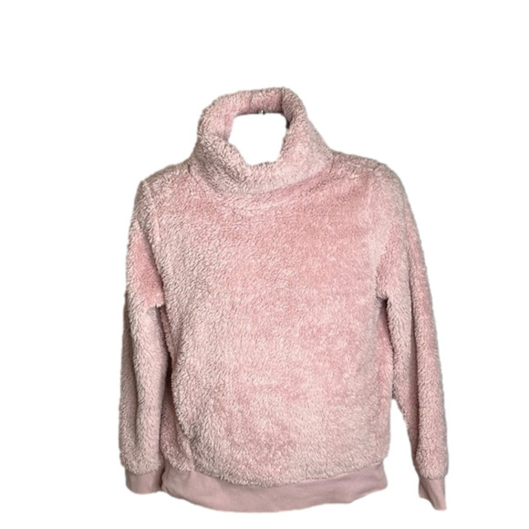 lukka Lux chunky pink fleece pullover, Cowl neck - Picture 1 of 6